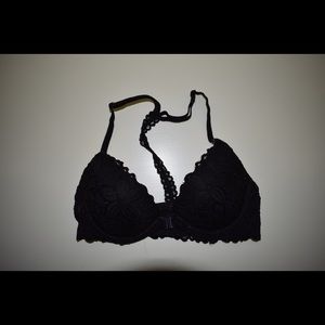VS PINK Black Lace Racerback Bra!